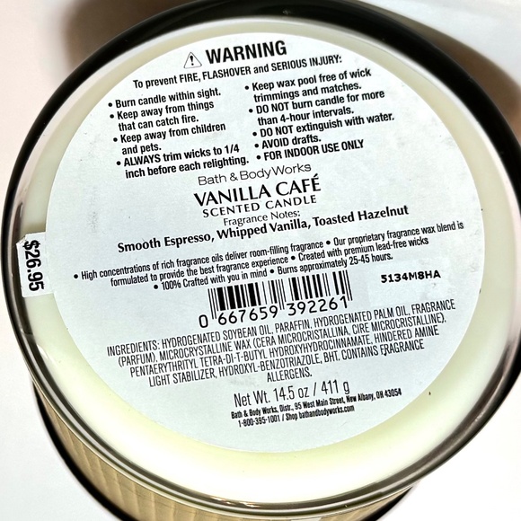 VANILLA CAFE 3 Wick Candle - Picture 3 of 5